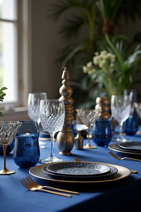 navy blue celebration themes
