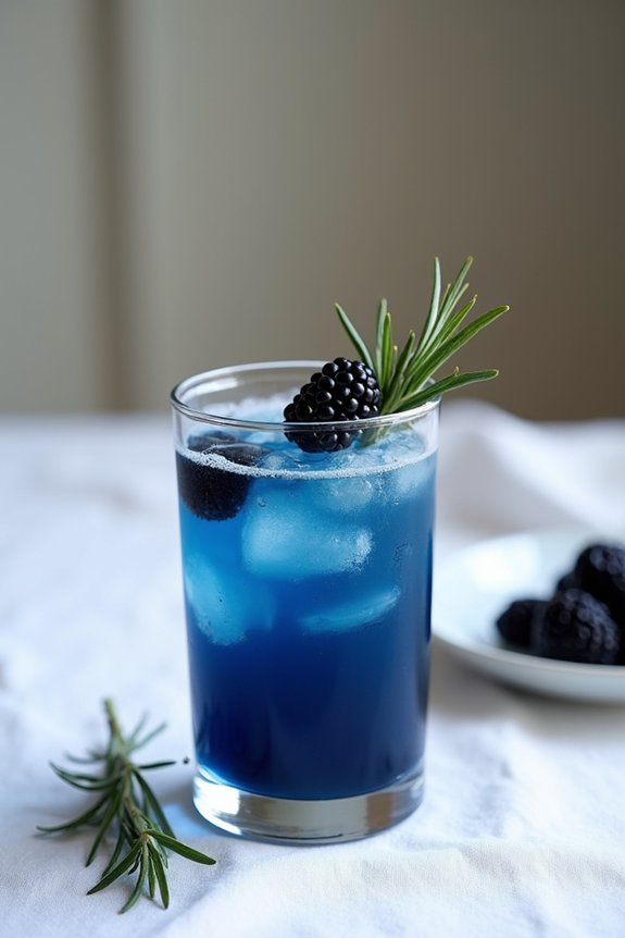 navy blue cocktail creativity