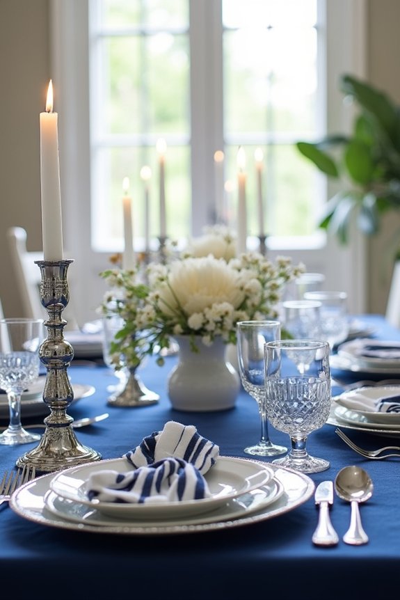 navy blue party elegance