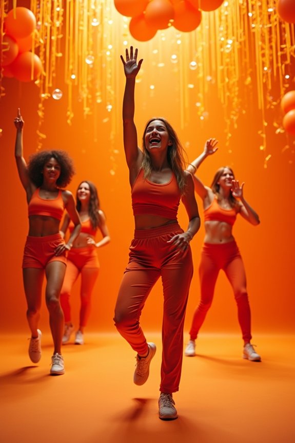 orange themed party activities