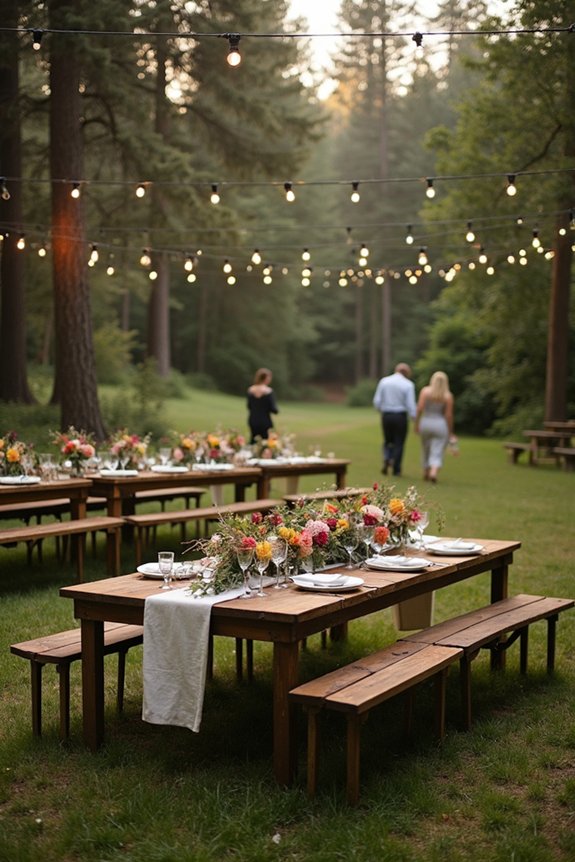 outdoor adventure engagement party