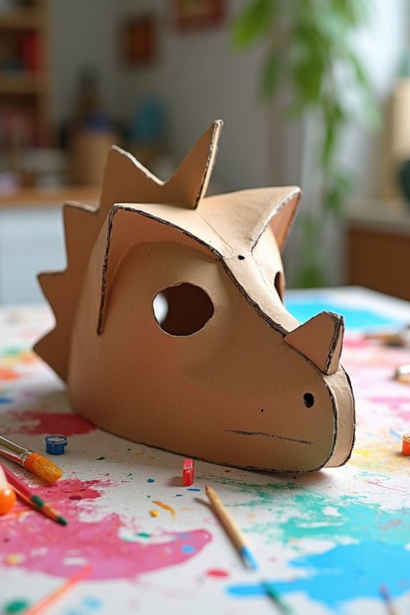 paint creative dinosaur masks