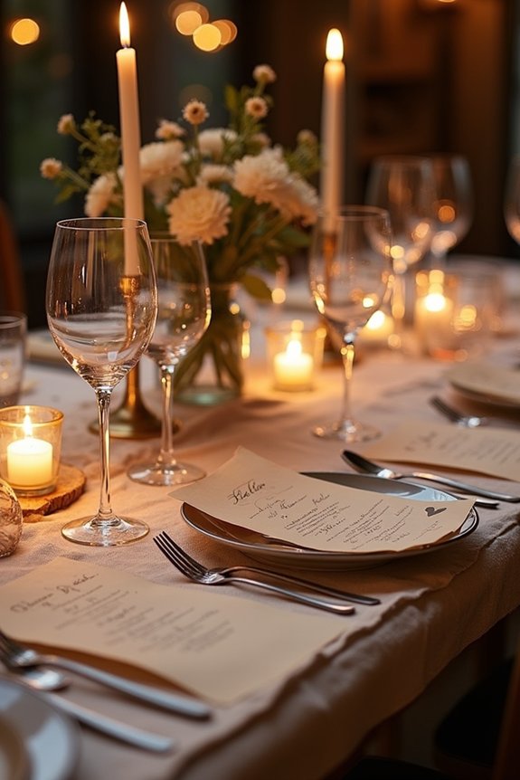 personalized anniversary tablescape memories