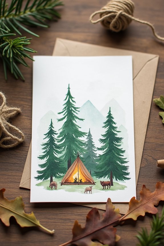 personalized diy camping invitations