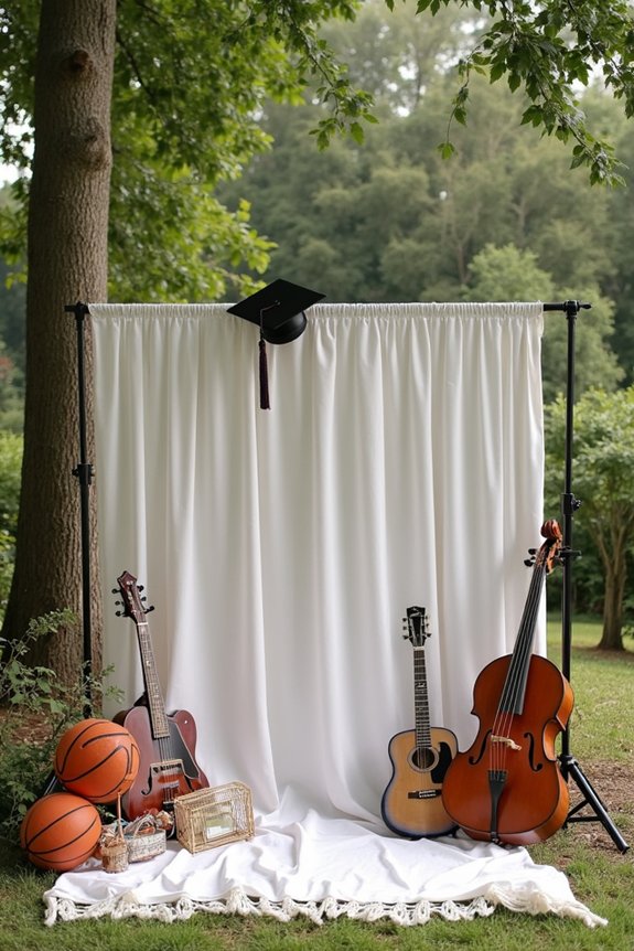 personalized graduation backdrop ideas