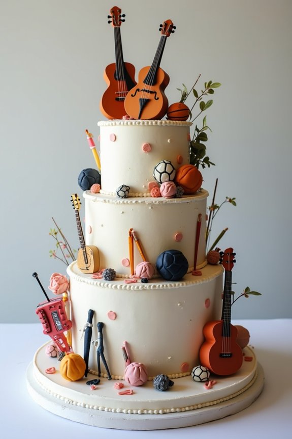 personalized hobby inspired cake