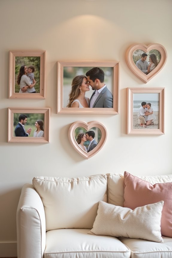 personalized love photo wall