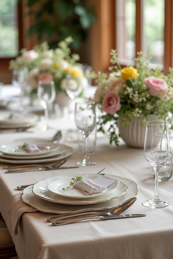 personalized place settings ideas