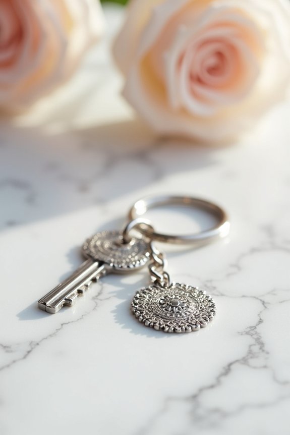 personalized silver keychain souvenirs