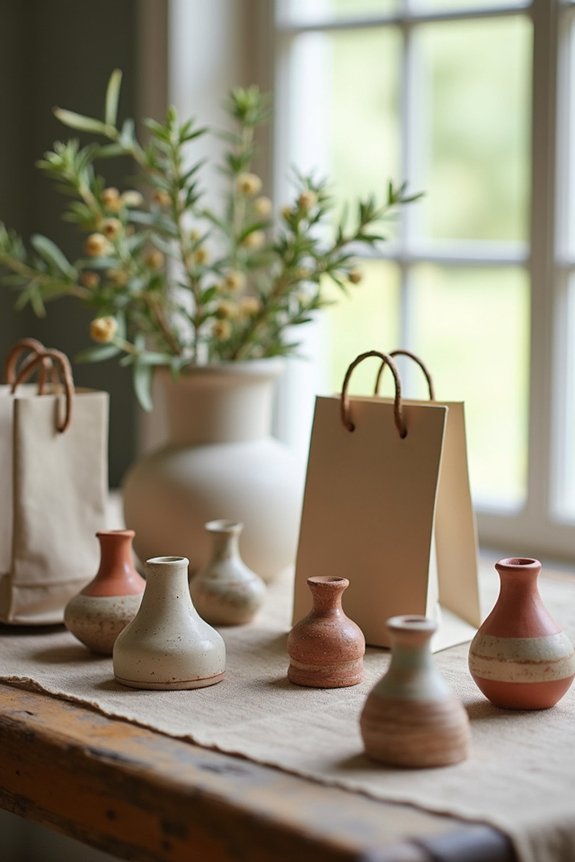 pottery themed party favors ideas