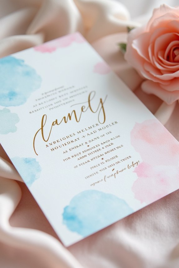 preppy invitation style selection