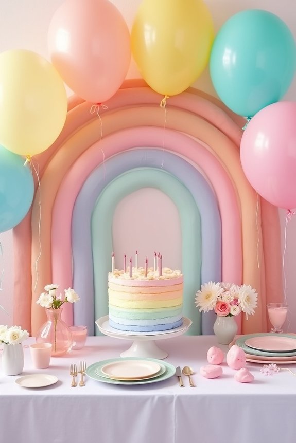 rainbow party theme selection