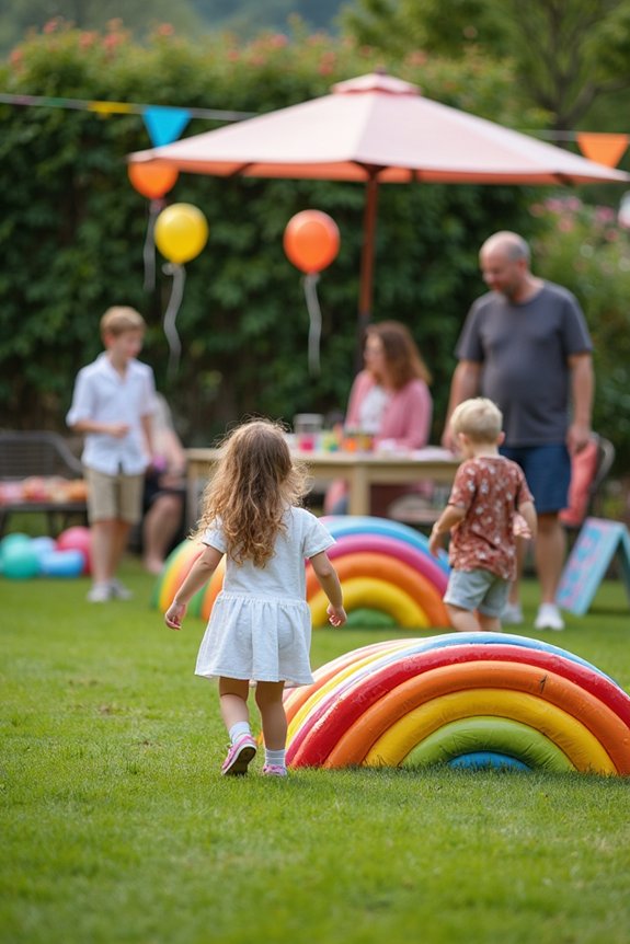 rainbow themed games and crafts