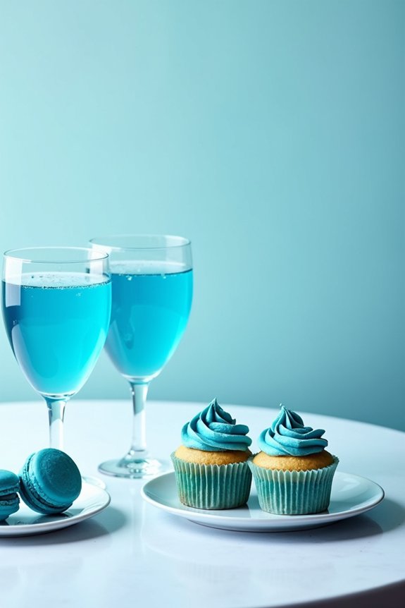 refreshing blue party treats
