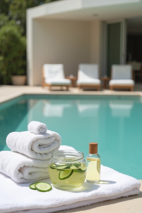relaxation by the pool