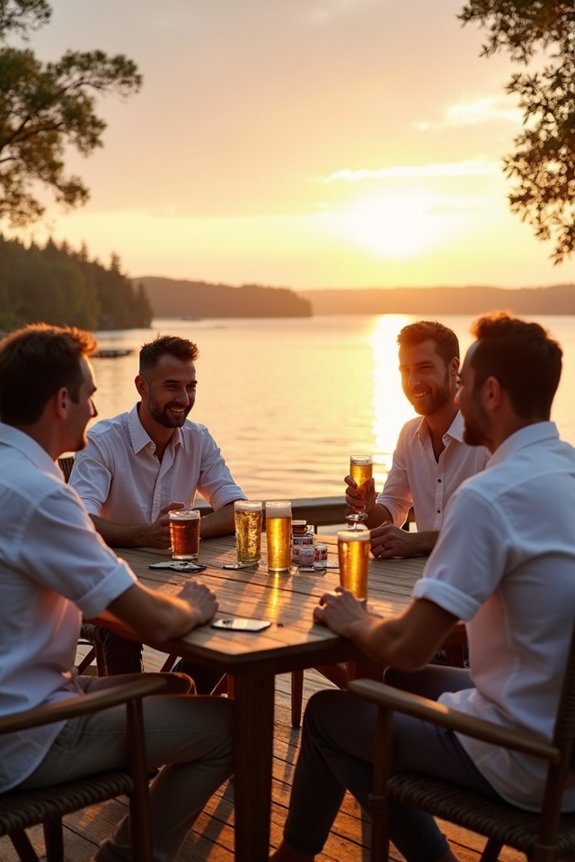 relaxed celebrations with friends