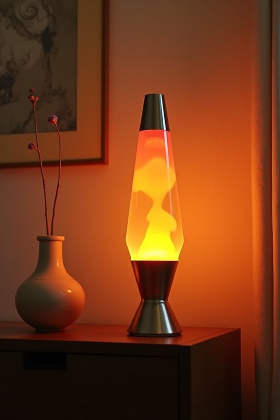 retro lighting creates ambiance