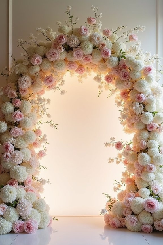 romantic floral vow renewals