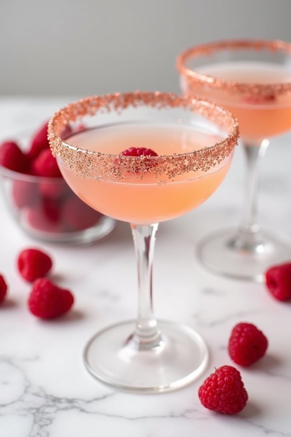 rose gold drink aesthetics