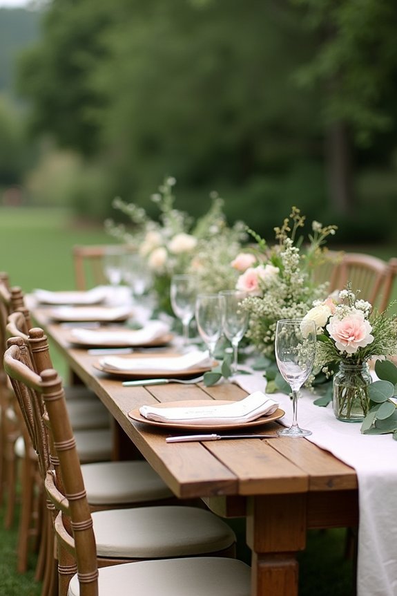 rustic chic outdoor tablescape