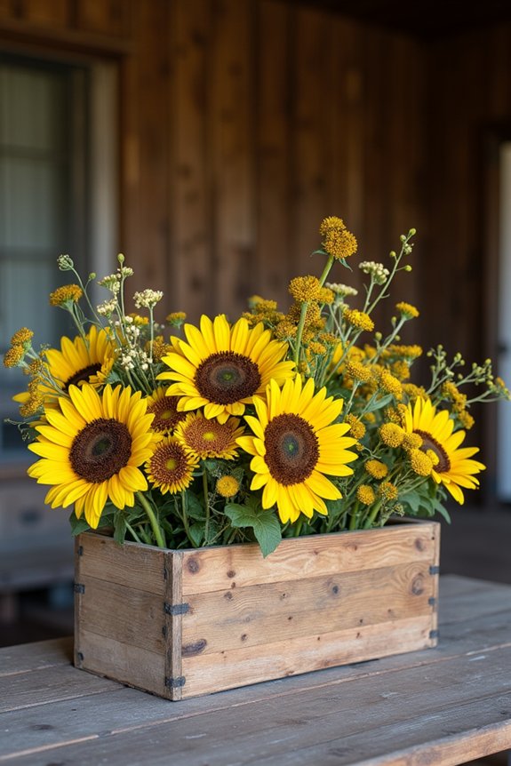rustic floral charm displayed