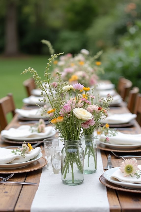 rustic floral garden party