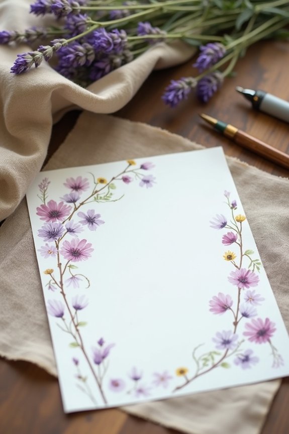 rustic floral wooden invitations