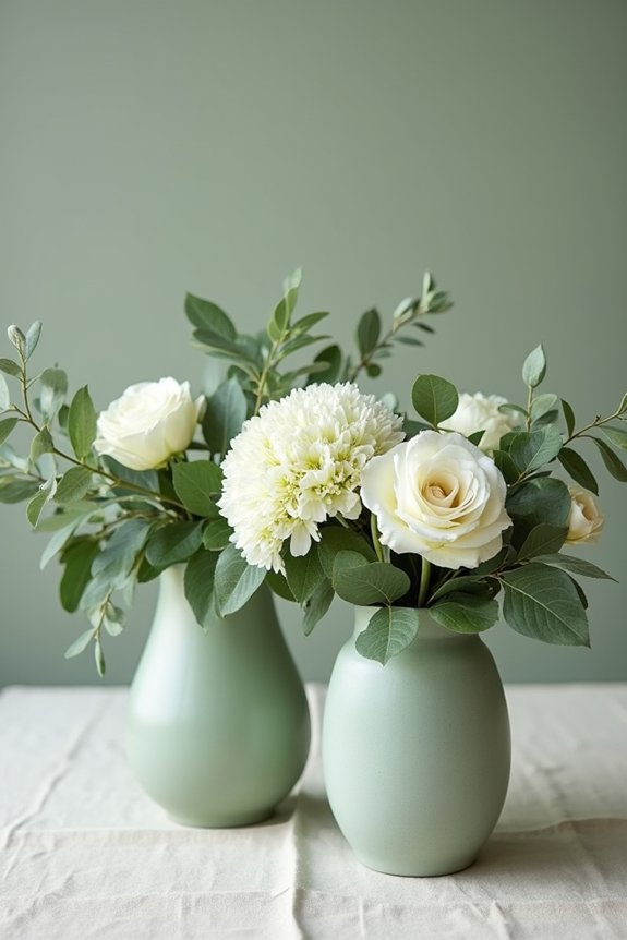 sage green floral elegance