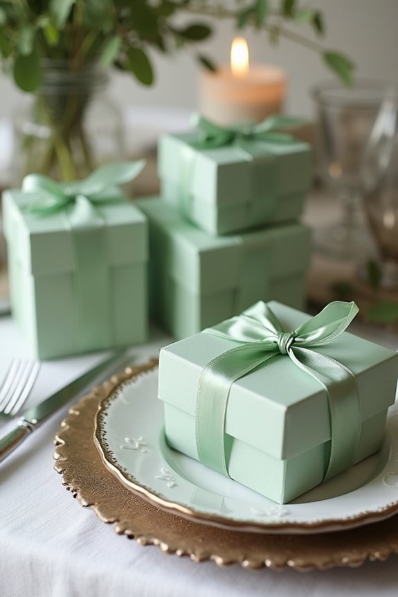 sage green party favors