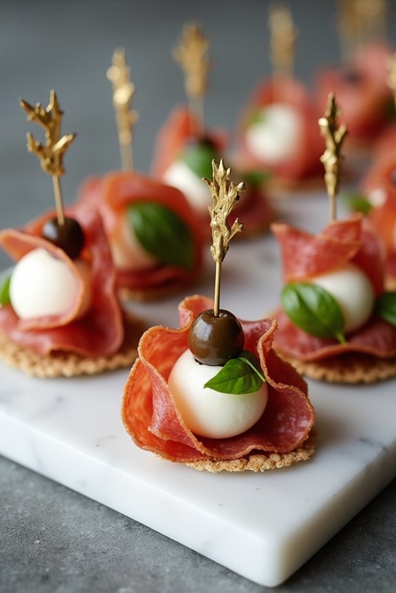 savory finger foods skewers