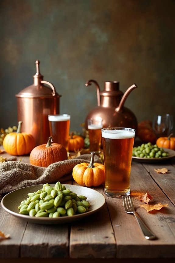 seasonal beer tasting centerpieces