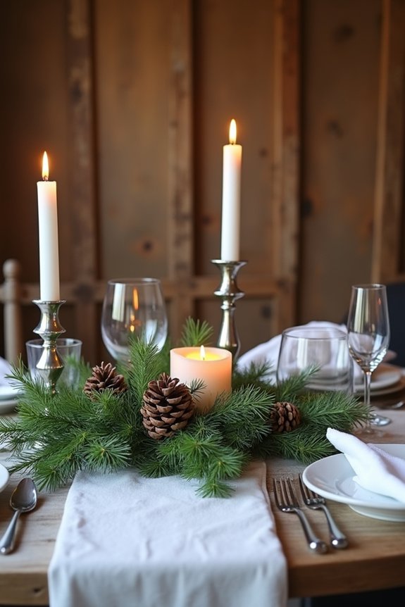 seasonal greenery enhances warmth