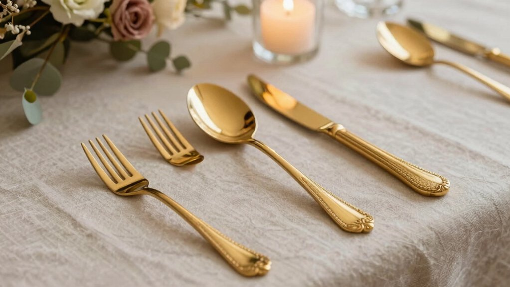 selecting gold flatware essentials