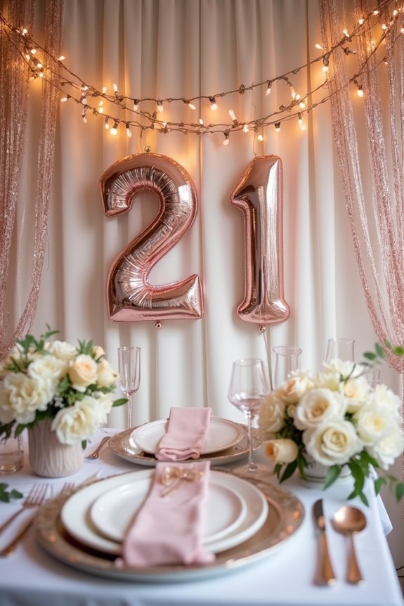 shimmering birthday banners garlands