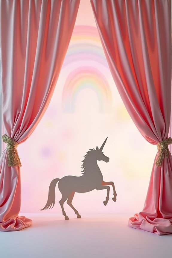 shimmering pink and gold