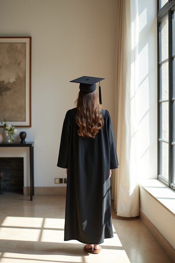 showcase graduation style indoors