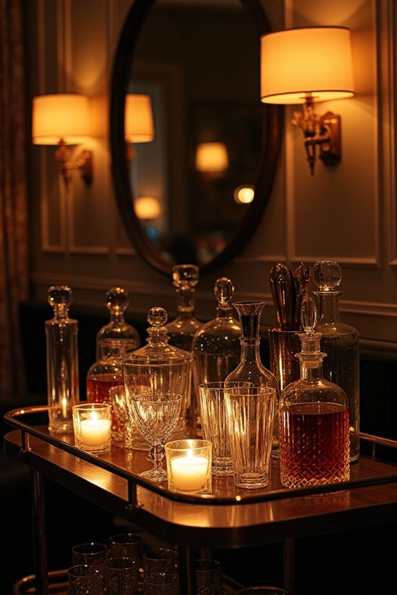 signature cocktail table station