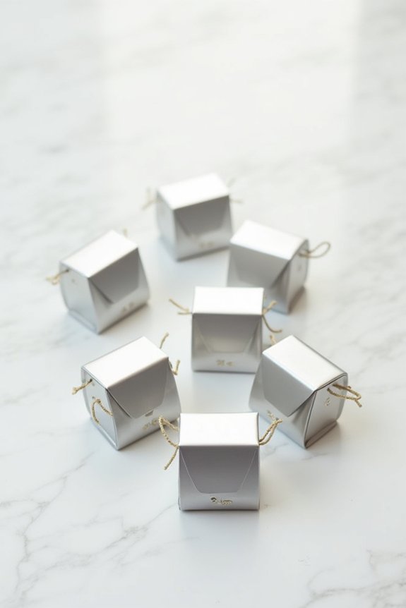 silver party favors collection