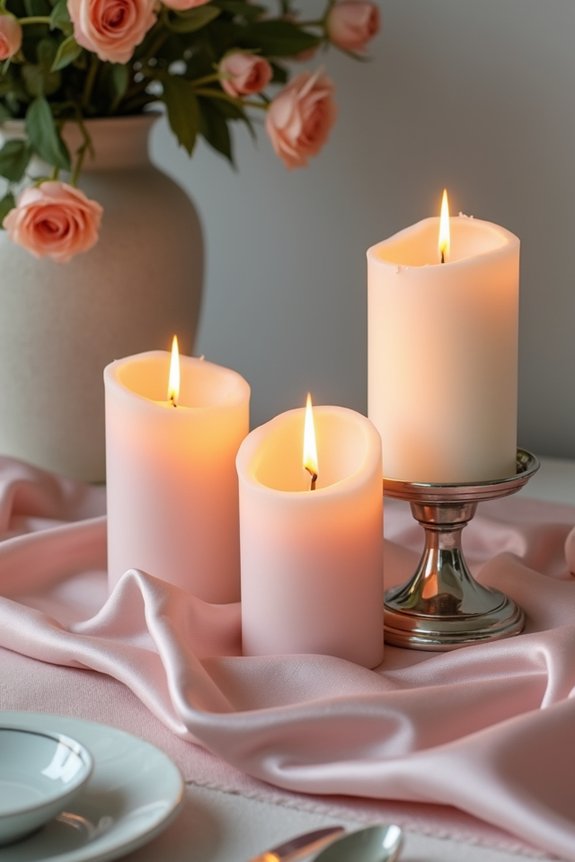 soft lighting and candles