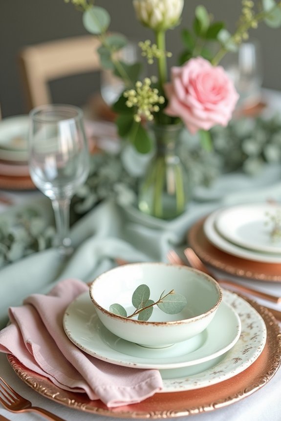 soft pastels with elegance