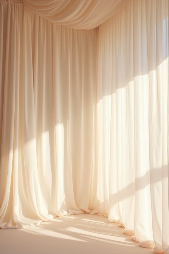 soft romantic fabric backdrops
