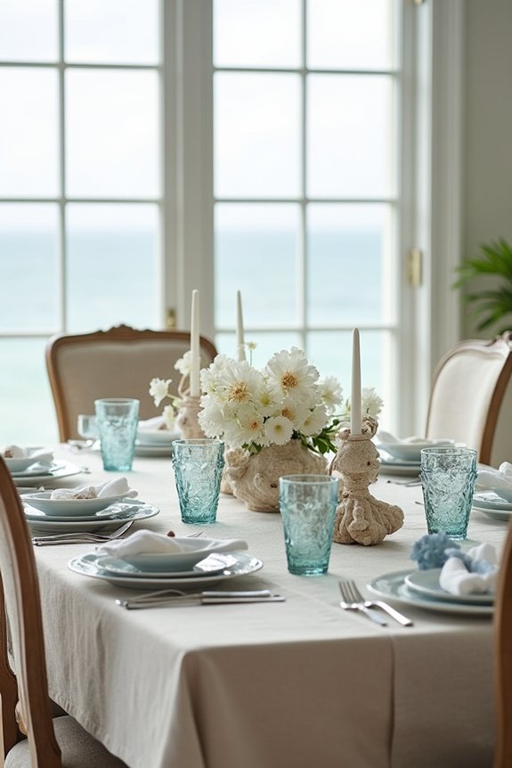 soothing coastal color palette