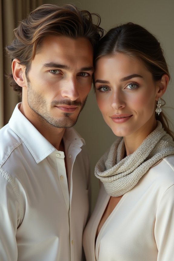 sparkling accessories enhance elegance