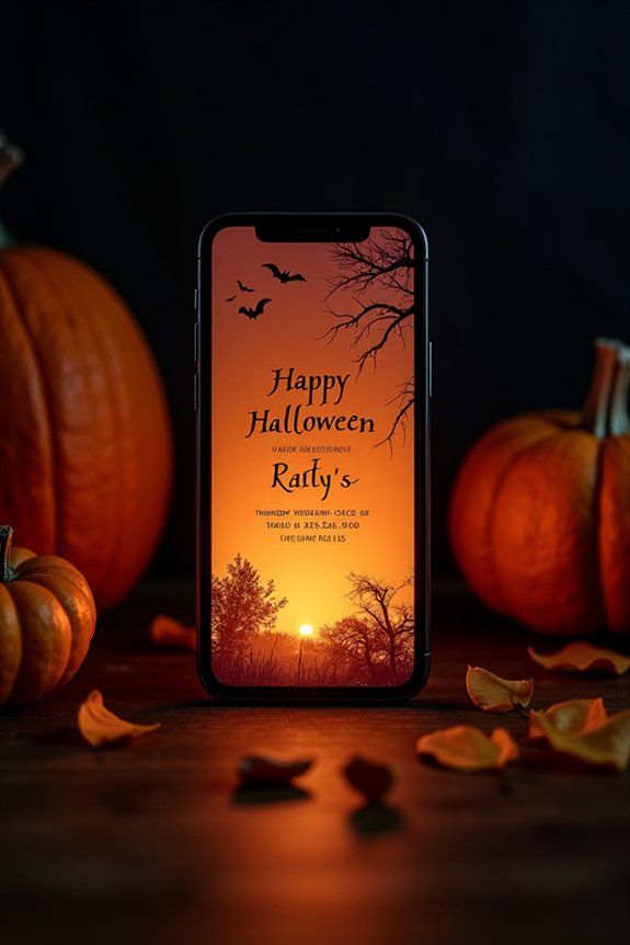 spooky digital invitation convenience