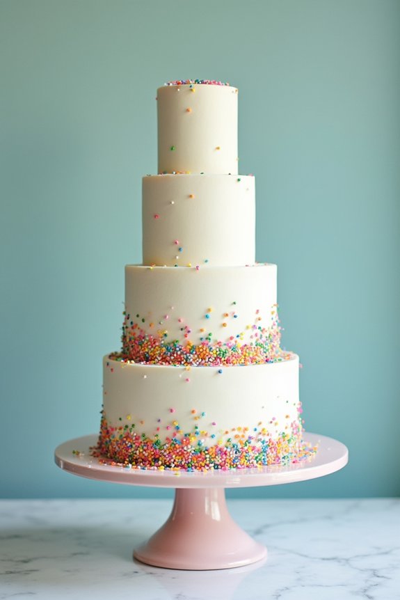 sprinkle themed celebration centerpieces