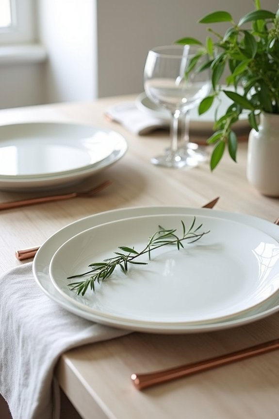 stylish serveware enhances presentation