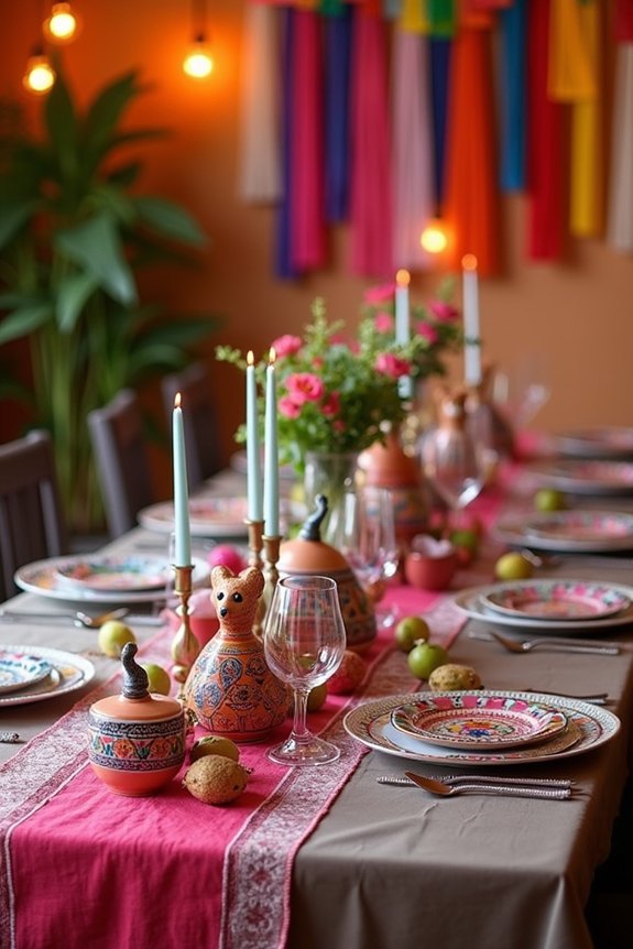 taco themed decor and music