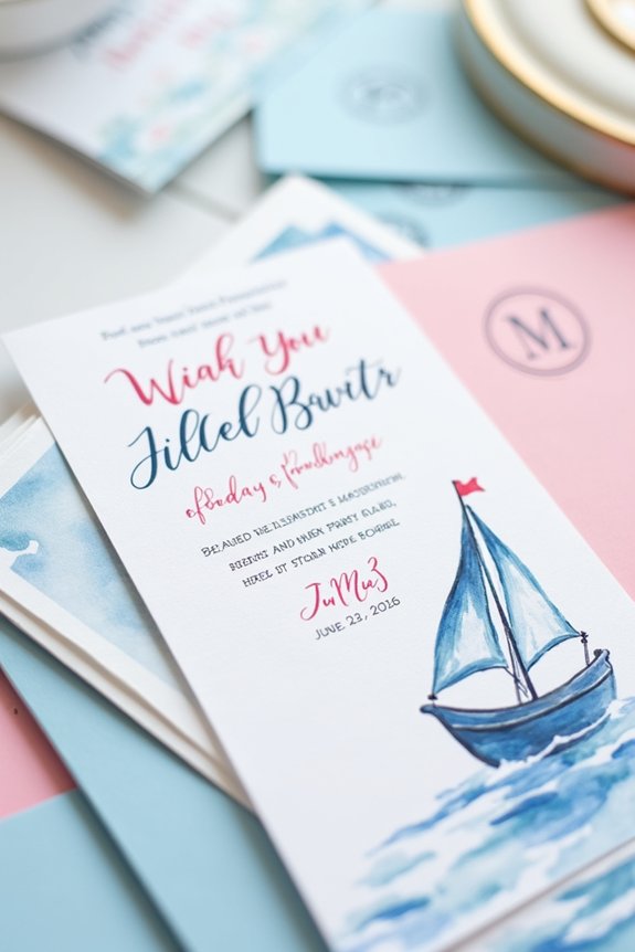 tailored preppy invitation themes