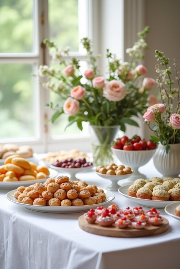 tasteful inclusive wedding shower food
