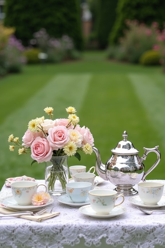 tea party backdrop ideas